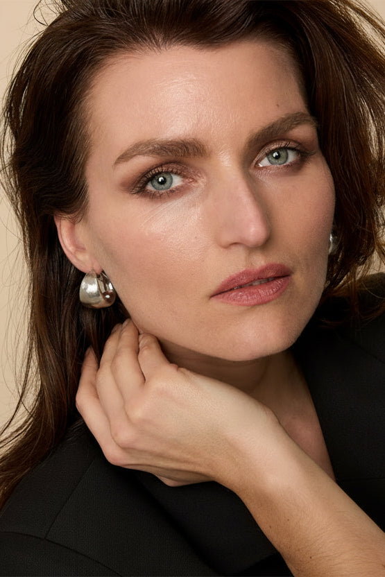 Stainless Steel Hoop Earrings circle Casual Daily Simple Series Women's jewelry