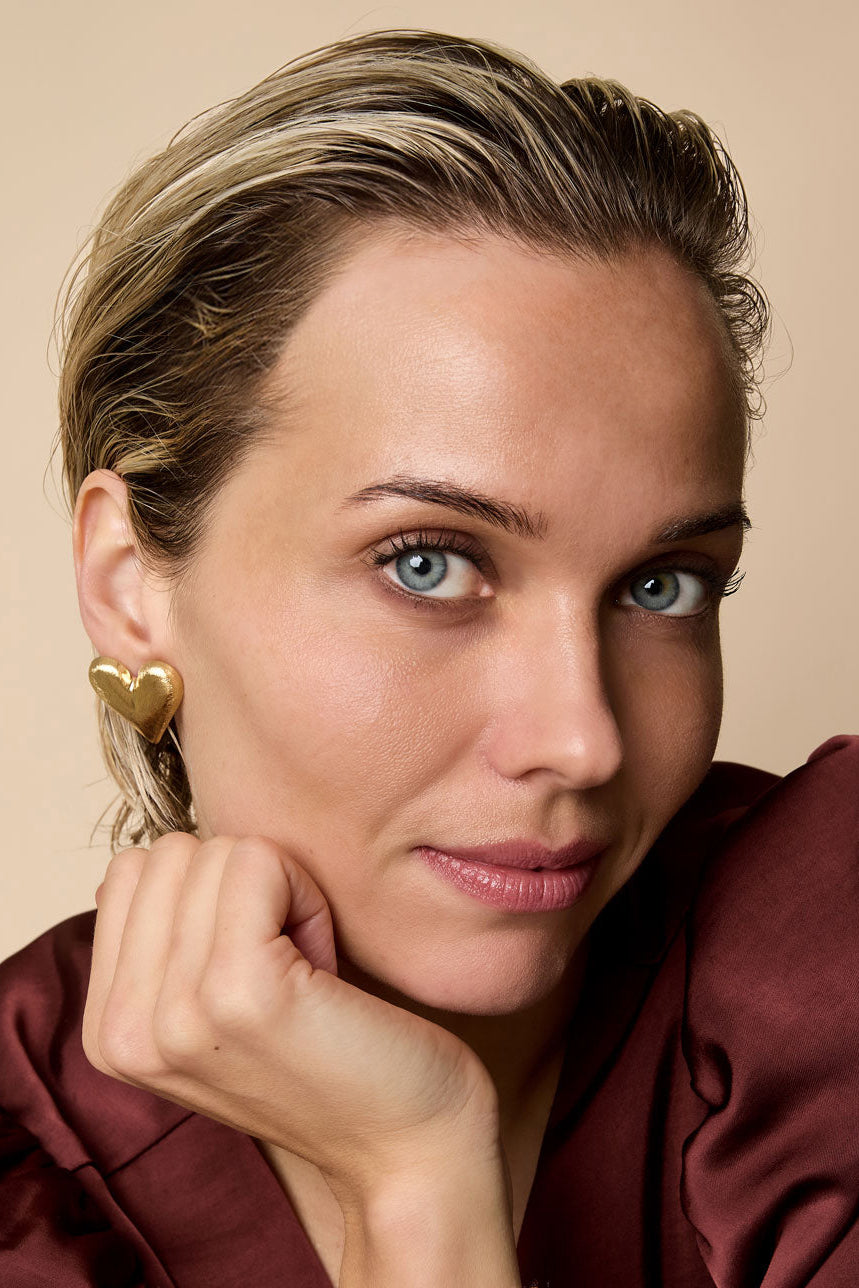 Stud Earrings Heart Casual Daily Simple Series Women's jewelry